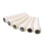 Acoustic Guitar String End Bone Nut Bridge Saddle Abalone Pins Replacements Set (Only 6pcs Pins) 1