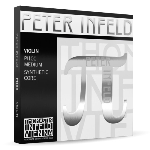 Thomastik Strings for Violin Synthetic Core Peter Infeld set 4/4 E Platinum, D Silver, for demanding musicians