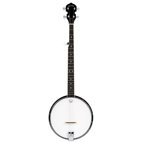 Mulucky 5 String Banjo, Full Size with 24 Brackets, Open Back, Geared 5th Tuner, Beginner Kit Included, MB1107 1