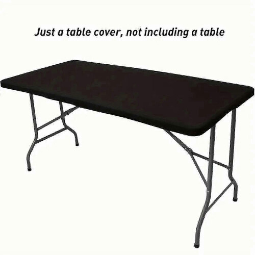 (243x76cm, black) Πλενόμενο πτυσσόμενο προστατευτικό υφάσματος τραπεζιο