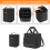PGmoon 9-Slot Wireless Microphone Case – PE Foam, Shoulder Strap, Black 2
