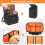 PGmoon 9-Slot Wireless Microphone Case – PE Foam, Shoulder Strap, Black 3