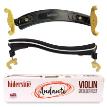 Hidersine ANDANTE Premium Shoulder Rest for 4/4 & 3/4 Size Violins - Black