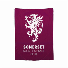 (50x40in 125x100cm) Somerset Countyn krikettiseuran pehmohuopa - elegantti leijonakuvio, pehmeä flanelli, sopii kaikkiin