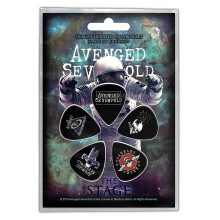 Avenged Sevenfold Plectrum The Stage Set of 5 Multicolours