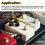 sourcing map 6 Pcs Footswitch Toppers 3/8" for Guitar Black 4