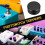 sourcing map 6 Pcs Footswitch Toppers 3/8" for Guitar Black 5