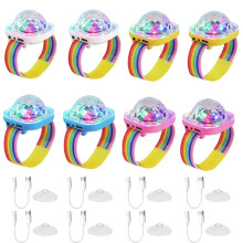 NKFBEV Disco Ball Wristband, LED Stage Light Watch, Disco Ball Light, Rechargeable Sound Activated Party Light with FlashingEffect, Party Ball Bracele