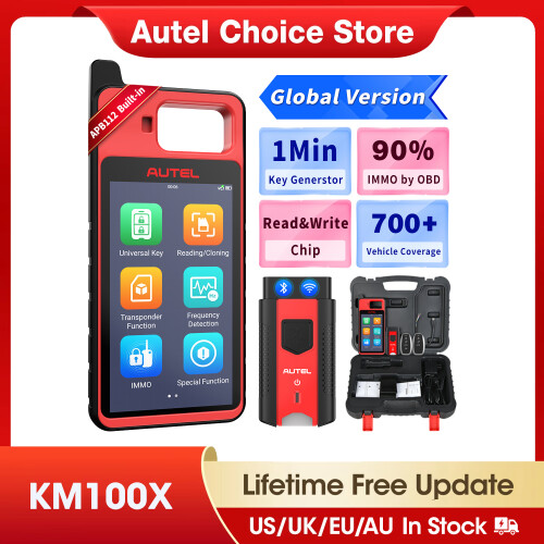 Autel MaxiIM KM100(X), sleutelgenerator, 5,5-inch Android-tablet, OBD-programmering voor meer dan 700 voertuigen