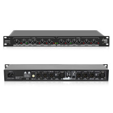 Audio Crossover, Professional 2/3-Way or 4-Way Mono Crossover with XLR Input & Output, Signal Processor for PA System with Subwoofer Support