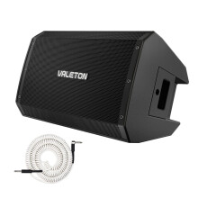 VALETON 10 inch 2-way FRFR 1300-Watt Active Speaker for Guitar, Bass, Multi FX and Amp Modelers with Coiled Guitar Cable