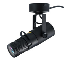 Lixada 15W LED White Beam Pinspot Light Spotlight, Round Glass, Manual Focus, 4 Adjustable Angle Beam Apertures Light Bar Stage Spotlight Projection L