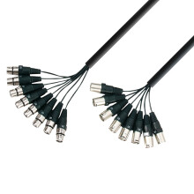 Adam Hall 3 Star Series 5m 8x XLR Male to 8x XLR Female Multicore Cable