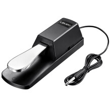 LEKATO Universal Sustain Pedal for Keyboard, Piano Foot Pedal with Polarity Switch for Electronic Keyboards, MIDI Keyboards, Digital Piano, 1/4" Input