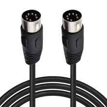 HTGuoji 7 Pin DIN Cable, Din 7 Pin Male to Male Professional Premium Controller Interface Audio Cable for Bang & Olufsen, Naim, Quad Stereo Systems (1