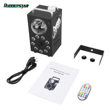 Rookmachine 3-in-1, 700W, 9 LED lampen, met afstandsbediening voor disco en feest