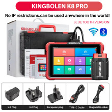KINGBOLEN K8 PRO, bidirectionele OBD2 diagnose scanner, CANFD en DOIP ondersteuning, 34+ resetfuncties