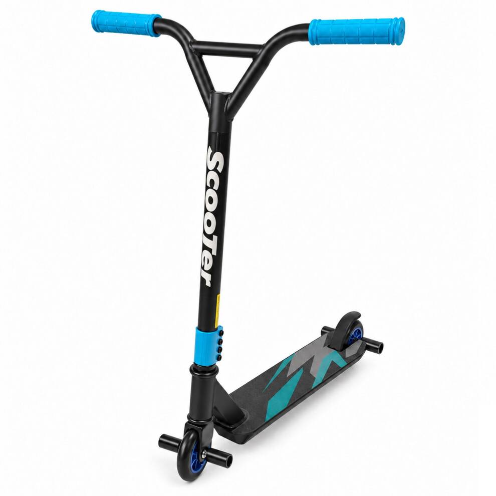 Gr8 Home Lightening Blue Stunt Scooter Kids Adults