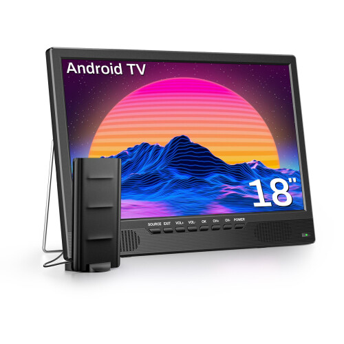 Desobry 18 Inch Smart TV, Android Small TV