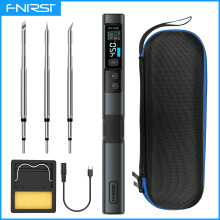 FNIRSI HS-02B draagbare soldeerbout, 3 tips, DC 20V, 100-450 C, voor doe-het-zelf en professioneel gebruik