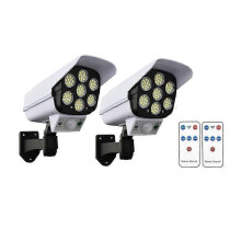 (2Pcs) 1 τεμάχιο εξωτερικού χώρου ηλιακά φώτα 77 led PIR αισθητήρα κ