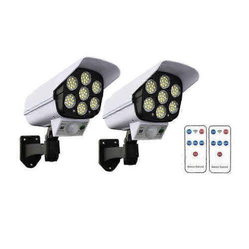 (2Pcs) 1 τεμάχιο εξωτερικού χώρου ηλιακά φώτα 77 led PIR αισθητήρα κ