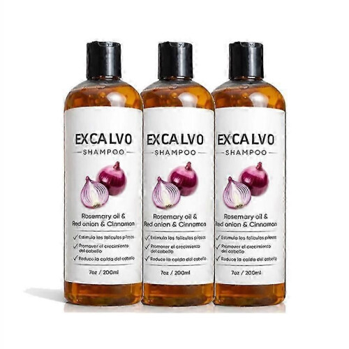 (3PCS) 1-5x Σαμπουάν - Σαμπουάν Excalvo με έλαιο δεντρολίβανου & εκχύλισ