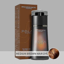 (medium brown) Champú tinte para el cabello Polar, champú tinte de acción rápida para el cuidado del cabello Polar,