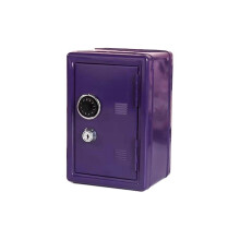 (purple) Säkert och pålitligt minikassaskåp med individuell nyckel Hushållskassaskåp Pengarförvaring Pengarbesp