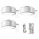 (3pcs, white) Ασύρματο φωτιστικό τοίχου με τηλεχειριστήριο, ρυθμιζόμεν 1