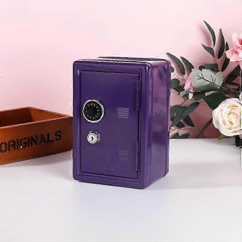 (purple) Ασφαλές και αξιόπιστο μίνι χρηματοκιβώτιο μετρητών με α 2