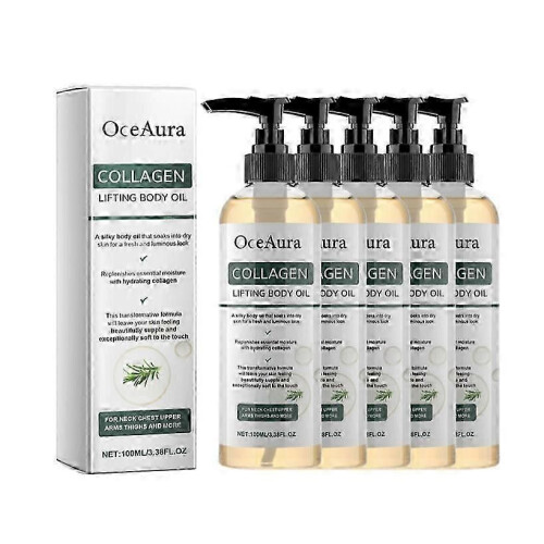 (5PCS) 1-5x Λάδι Σώματος με Κολλαγόνο Lifting - Ενυδατικό & Συσφικτικ