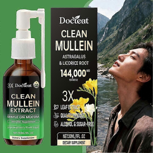 (3pcs) 1-3 τεμάχια σπρέι καθαρισμού πνευμόνων Mullein - 3 φορές συμπυκνω 1