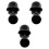 (Black) 3pc καπάκι μπουκαλιού μπύρας ανθεκτικό στη σκόνη αστείο 1
