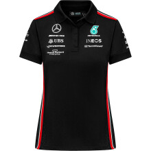 Mercedes AMG Petronas Formula One Team, Polo para Mulher 2023, Preto, Tamanho M