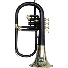 IMI Flugel Horn, 3 válvulas, com acessórios e boquilha, para orquestra e jazz