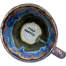 (TWAT WAFFLE) Kubek ręcznie robiony, zabawny, ceramiczny, wyjątkowy kubek z zaskakującymi słowami, kubek z żartem,