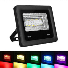 (US Plug) Έξυπνοι προβολείς LED Bluetooth 20W, προβολέας LED με αλλαγή χρώ