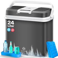 KESSER, frigorífico portátil de 24 litros, arrefecedor e aquecedor, 12V e 230V, para carro e campismo