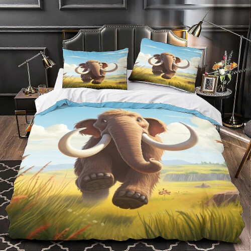 (Single135x200cm) Σετ παπλωματοθήκης EKENOZ Mammoth 3 τεμαχίων για εκτύπωση 3D, σετ 2