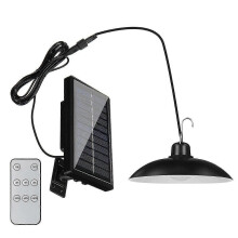 (Single Head) Lampada a sospensione a LED solare impermeabile per esterni, faretto da giardino a fascio largo con