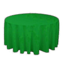 (Diameter 140CM, Green) Mantel redondo de poliéster para fiesta de bodas en blanco, negro, rojo, azul y dorado.