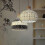 (Style C white 35cm, White cord ceiling) Νέα λάμπα από rattan σε ασορτί χρώμα, vintage κρεμαστά φωτιστικ 4