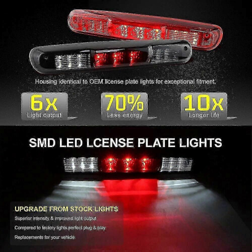 (1pcs RED Lens) 1 τεμάχιο κόκκινο φακό πίσω υψηλής στάθμης οδήγησε τρίτο 2
