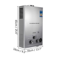 (12L) Podgrzewacz wody 6l/8l/10l/12l/16l/18l 36kw natychmiastowy podgrzewacz wody na gaz płynny ze stali nierdzewnej