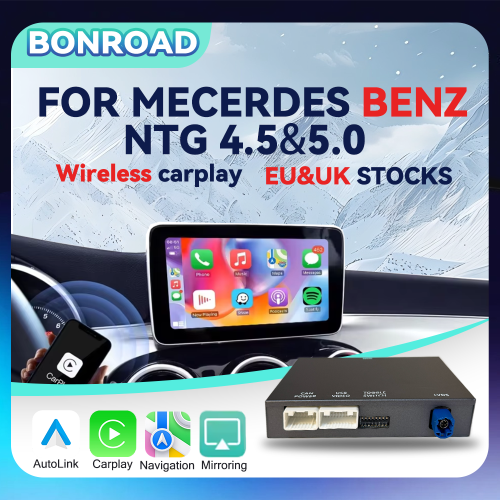 CarPlay adapter, draadloos, voor Benz NTG 4.5, met Bluetooth en Android Auto 1