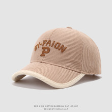(Style F)Kids Baseball Hat Adjustable Fit Breathable Corduroy Material Fall Outdoor Play
