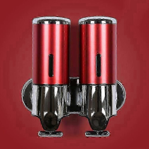 (Dark Red) M-8009 Χειροκίνητος Διανομέας Σαπουνιού Διπλής Κεφαλής