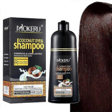 (Dark brown) Haarkleurshampoo met kokos, haarkleurshampoo die het haar in enkele minuten kleurt.