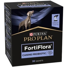 Purina PROPLAN FORTIFLORA, probióticos para cães, conjunto de 30 sobres, equilíbrio intestinal